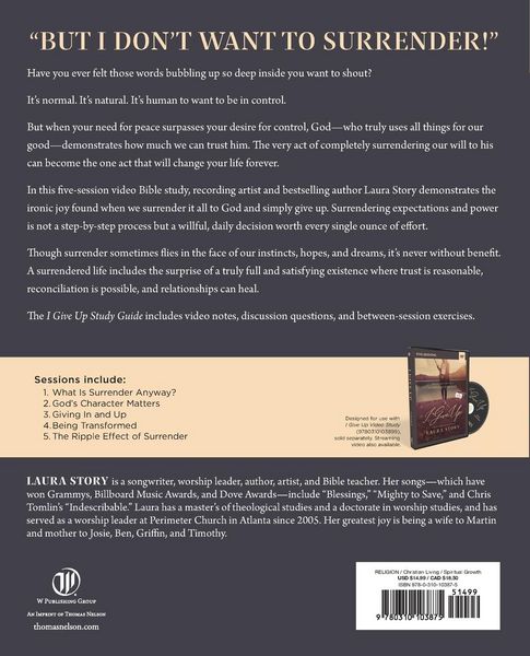 Produktbild: The I Give Up Bible Study Guide