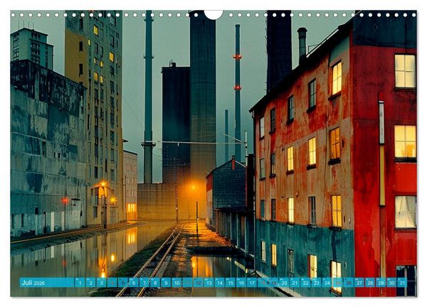 Produktbild: Zeitzeugen der Industrie: Symbol und Verg&auml;nglichkeit (Wandkalender 2026 DIN A3 quer), CALVENDO Monatskalender