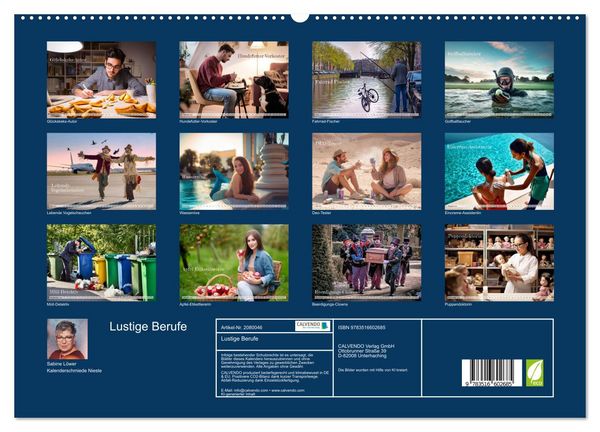 Produktbild: Lustige Berufe (hochwertiger Premium Wandkalender 2026 DIN A2 quer), Kunstdruck in Hochglanz