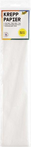 Produktbild: FOLIA&reg; Krepppapier farbig, weiss
