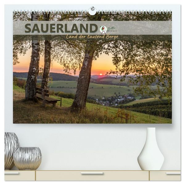 Produktbild: Sauerland - Land der tausend Berge (hochwertiger Premium Wandkalender 2026 DIN A2 quer), Kunstdruck in Hochglanz
