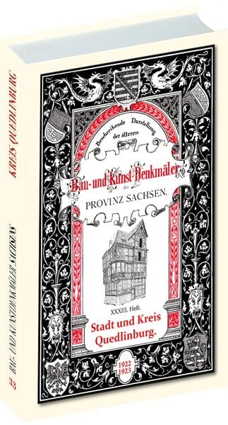 Produktbild: Bau- und Kunstdenkm&auml;ler Stadt und Kreis QUEDLINBURG 1922-1923