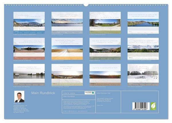 Produktbild: Main Rundblick (hochwertiger Premium Wandkalender 2027 DIN A2 quer), Kunstdruck in Hochglanz
