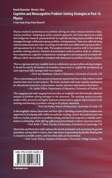 Produktbild: Cognitive and Metacognitive Problem-Solving Strategies in Post-16 Physics