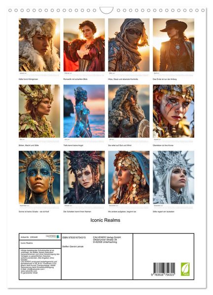 Produktbild: Iconic Realms (Wandkalender 2027 DIN A3 hoch), CALVENDO Monatskalender