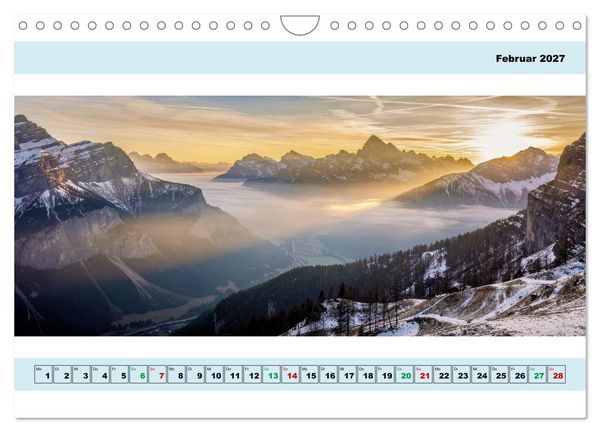 Produktbild: Alpen - Panorama - Mehr Aussicht geht nicht (Wandkalender 2027 DIN A4 quer), CALVENDO Monatskalender