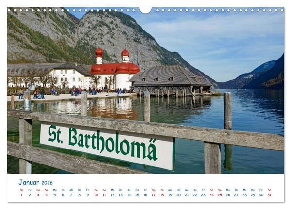 Produktbild: Der K&ouml;nigssee Perle unter dem Watzmann (Wandkalender 2026 DIN A3 quer), CALVENDO Monatskalender