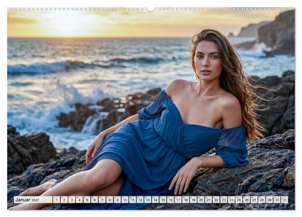 Produktbild: Zeitlose Sch&ouml;nheit - Frauen in der Natur (hochwertiger Premium Wandkalender 2027 DIN A2 quer), Kunstdruck in Hochglanz