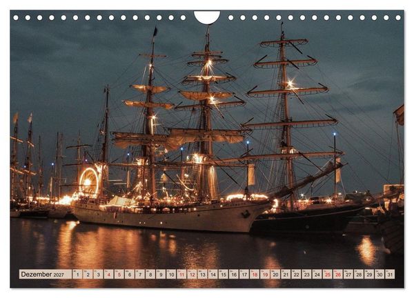 Produktbild: Hanse Sail - Rostock. Du bist so sch&ouml;n (Wandkalender 2027 DIN A4 quer), CALVENDO Monatskalender