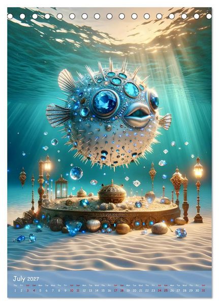 Produktbild: The Art of Power Animals (Desk Calendar 2027 DIN A5 portrait), CALVENDO 12 Month DeskCalendar