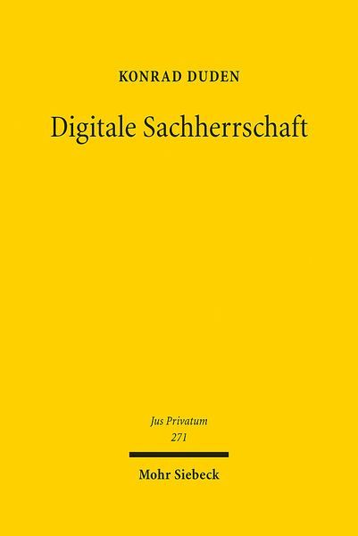Produktbild: Duden, K: Digitale Sachherrschaft