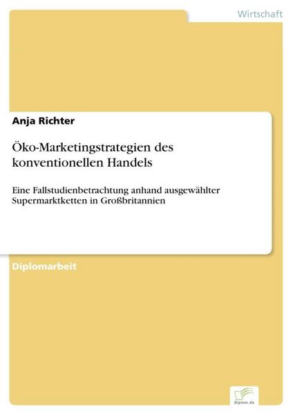 Produktbild: &Ouml;ko-Marketingstrategien des konventionellen Handels