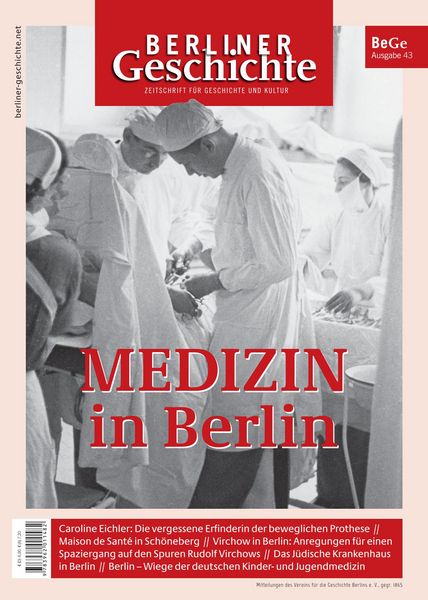 Produktbild: Berliner Geschichte - Zeitschrift f&uuml;r Geschichte und Kultur
