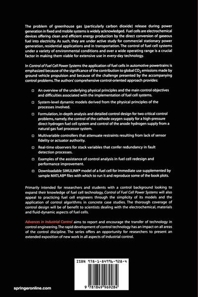 Produktbild: Control of Fuel Cell Power Systems