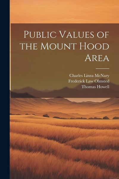 Produktbild: Public Values of the Mount Hood Area