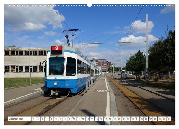 Produktbild: Die Z&uuml;rcher Tram (Wandkalender 2026 DIN A2 quer), CALVENDO Monatskalender