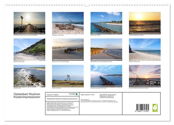 Produktbild: Ostseebad Wustrow K&uuml;stenimpressionen (hochwertiger Premium Wandkalender 2026 DIN A2 quer), Kunstdruck in Hochglanz