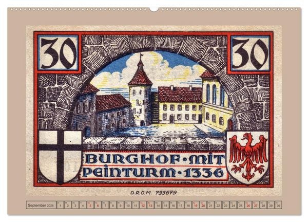 Produktbild: Gruss aus Insterburg - Historische Stadtansichten (Wandkalender 2026 DIN A2 quer), CALVENDO Monatskalender