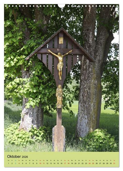 Produktbild: Wegkreuze - christliche Symbole am Wegesrand (Wandkalender 2026 DIN A3 hoch), CALVENDO Monatskalender