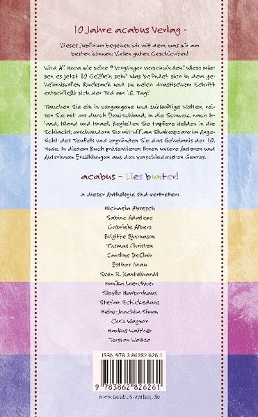 10 Jahre acabus Verlag. Die große acabus Jubiläums-Anthologie