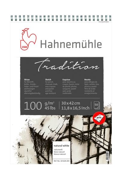 Produktbild: Hahnem&uuml;hle Papier Tradition, 30 x 42 cm, 100 g/m&sup2;