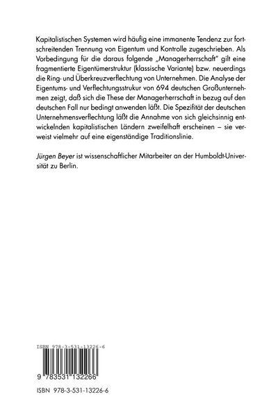 Produktbild: Managerherrschaft in Deutschland?
