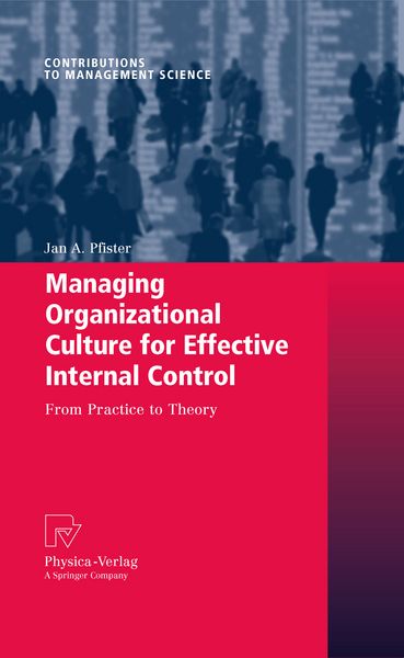 Produktbild: Managing Organizational Culture for Effective Internal Control