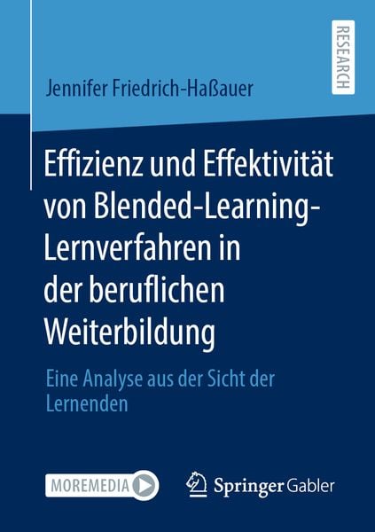 Produktbild: Effizienz und Effektivit&auml;t von Blended-Learning-Lernverfahren in der beruflichen Weiterbildung