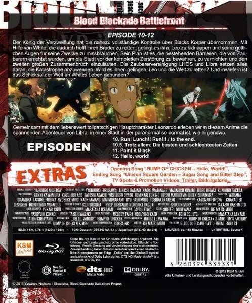 Produktbild: Blood Blockade Battlefront Volume 3 (Episode 10-12)