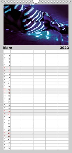 Produktbild: Familienplaner M&Auml;NNER - AKTE ZWISCHEN KRAFT UND SINNLICHKEIT (Wandkalender 2022 , 21 cm x 45 cm, hoch)