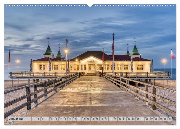 Produktbild: Wundersch&ouml;ne Ostsee R&uuml;gen und Usedom (hochwertiger Premium Wandkalender 2026 DIN A2 quer), Kunstdruck in Hochglanz