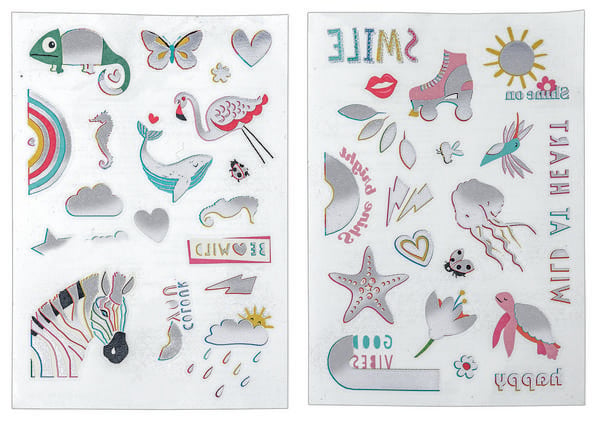 Produktbild: Lovely Planet Bunte Metallic-Tattoos