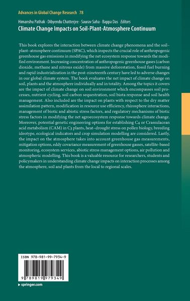 Produktbild: Climate Change Impacts on Soil-Plant-Atmosphere Continuum