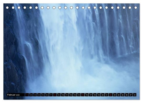 Produktbild: Victoria Wasserf&auml;lle, Mosi-oa-Tunya der "Donnernde Rauch" (Tischkalender 2026 DIN A5 quer), CALVENDO Monatskalender