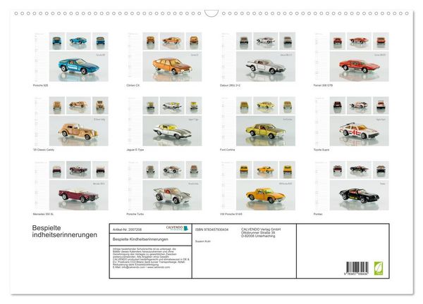 Produktbild: Bespielte Kindheitserinnerungen (Wandkalender 2026 DIN A2 quer), CALVENDO Monatskalender