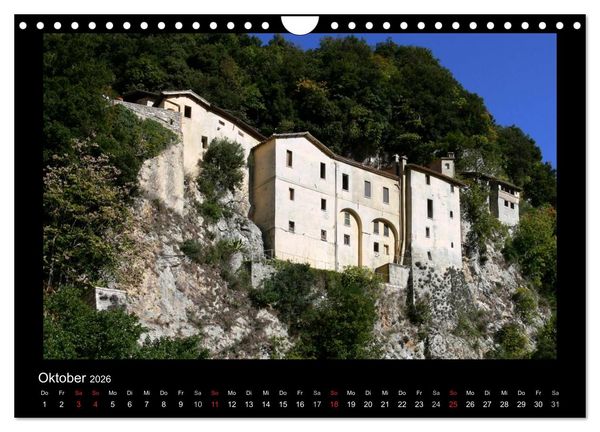 Produktbild: Auf den Spuren des Hl. Franziskus (Wandkalender 2026 DIN A4 quer), CALVENDO Monatskalender