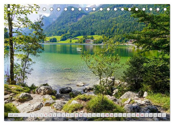 Produktbild: Malerische Seen in Bayern (Tischkalender 2026 DIN A5 quer), CALVENDO Monatskalender