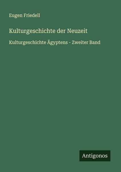 Produktbild: Kulturgeschichte der Neuzeit