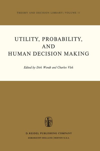 Produktbild: Utility, Probability, and Human Decision Making
