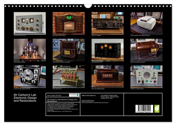 Produktbild: Mr Carlson's Lab Electronic Design and Restorations (Wall Calendar 2026 DIN A3 landscape), CALVENDO 12 Month Wall Calendar