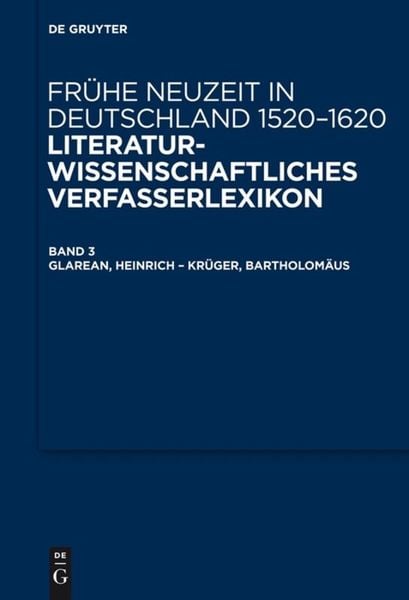 Produktbild: Glarean, Heinrich &ndash; Kr&uuml;ger, Bartholom&auml;us