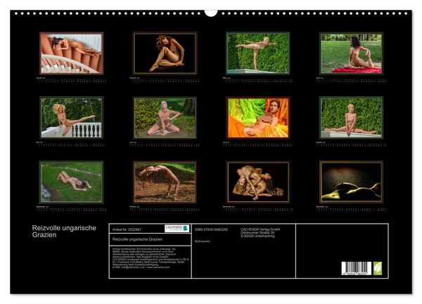 Produktbild: Reizvolle ungarische Grazien (Wandkalender 2026 DIN A2 quer), CALVENDO Monatskalender