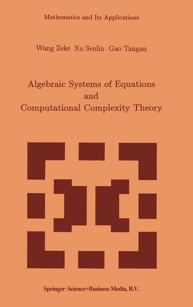 Produktbild: Algebraic Systems and Computational Complexity Theory