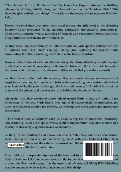 Produktbild: The Outdoor Girls at Rainbow Lake