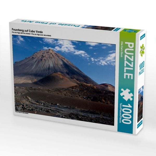 CALVENDO Puzzle Feuerberg auf Cabo Verde | 1000 Teile Lege-Größe 64x48cm Foto-Puzzle für glückliche Stunden