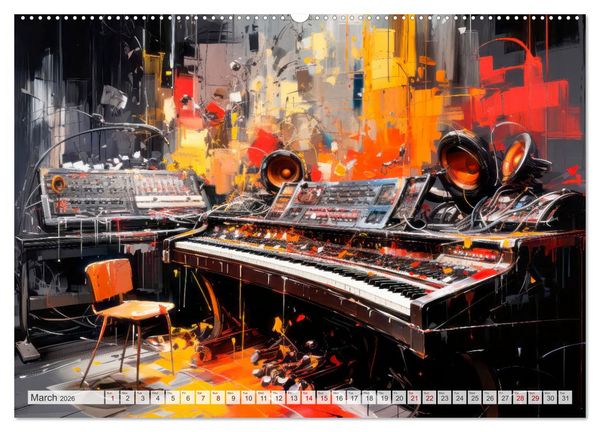 Produktbild: ROCK Feel the unlimited power (Wall Calendar 2026 DIN A2 landscape), CALVENDO 12 Month Wall Calendar