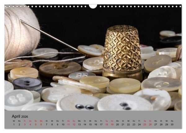Produktbild: Die Art der Kn&ouml;pfe (Wandkalender 2026 DIN A3 quer), CALVENDO Monatskalender