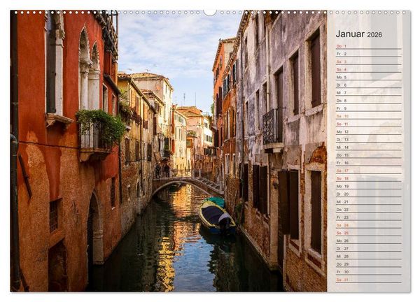 Produktbild: Wundervolles Venedig (hochwertiger Premium Wandkalender 2026 DIN A2 quer), Kunstdruck in Hochglanz
