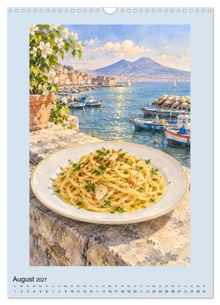 Produktbild: Pastagl&uuml;ck - Gemalte Gaumenfreuden (Wandkalender 2027 DIN A3 hoch), CALVENDO Monatskalender