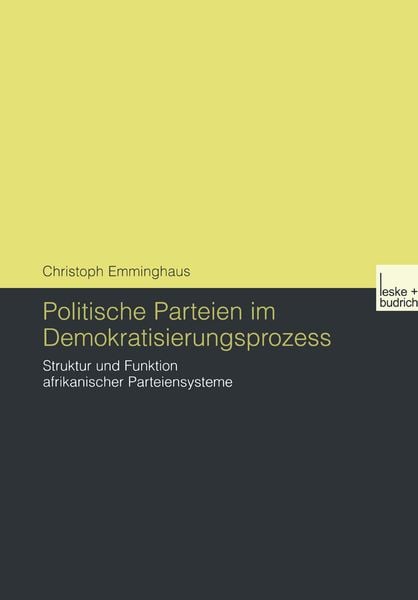 Produktbild: Politische Parteien im Demokratisierungsprozess